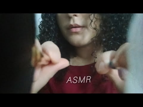 ASMR - Pincel na tela, sons de boca e carinho no rosto até você dormir 👄😴💤