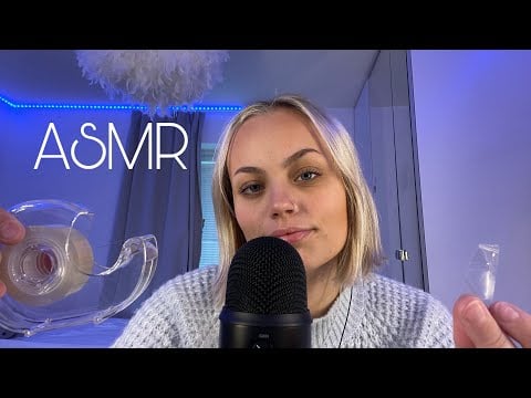 ASMR Tape On Mic | Tingly Sounds + Mouth Sounds 🎙️👄