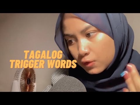 ASMR Tagalog Trigger Words | Whispering , Mouth Sounds ( Requested)
