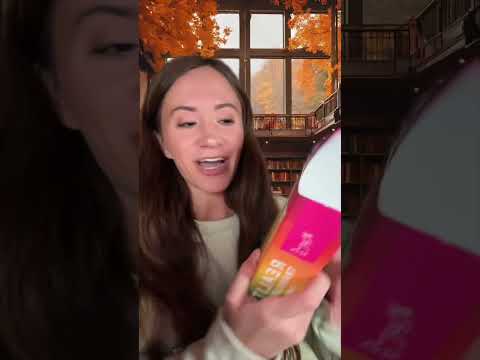Cozy Fall Library With Fire Crackling🍁 #asmr