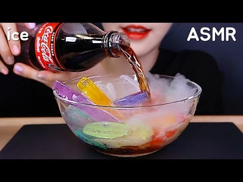 *VERY LOUD* ICE ASMR COKE AND ICE EATING ASMR DRY ICE ASMR NO TALKING 氷食べる音