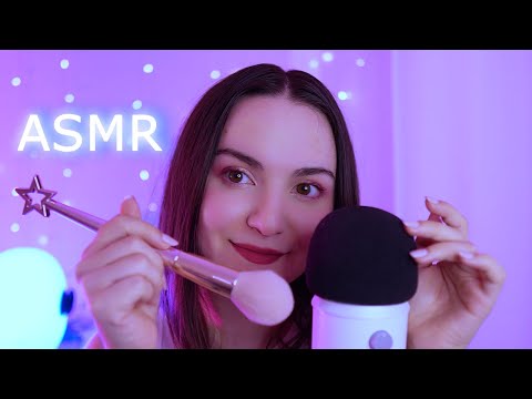 ASMR Mic Scratching and Brushing 💆Brain Massage