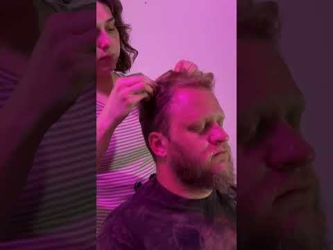 Hair Pulling ASMR #asmrmassage #realpersonasmr #oddlysatisfying #relax #visualtingle