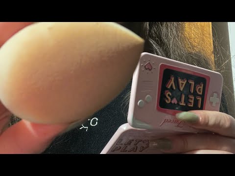ASMR doing your makeup🧝🏼‍♀️old style lofi sound, rummage, gentle tapping - no talking