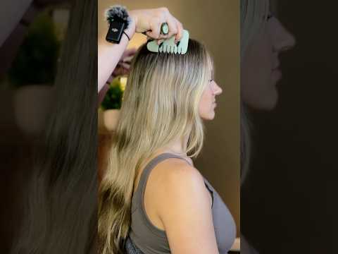 ASMR hairplay with all. the. brushes. 💕