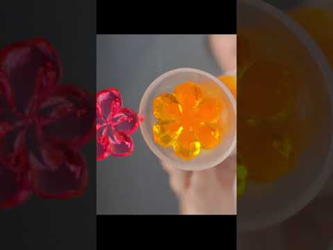 눈 앞에 피어나는 변기 젤리 꽃 ASMR Jelly Flower Blooming ASMR