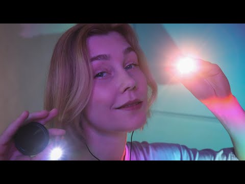 😴АСМР для любителей фонарика и эхо┃многослойный асмр┃Layered ASMR with lights triggers