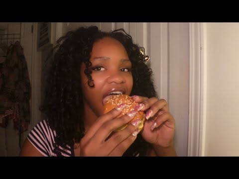 ASMR Hamburger Dinner Mukbang