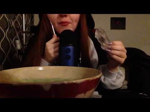 Asmr Hollow Ice Eating (Apple Mic)