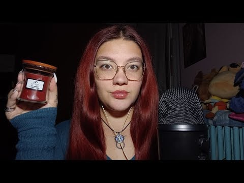 VIDEO DEDICA PER ANTONELLA (CANDELA SCOPPIETTANTE, RIMOZIONE PENSIERI NEGATIVI) 😴💜 | ASMR ITA