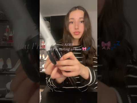 Asmr for sleep ( curling ur hair) #asmr #relax #tapping #curl #sleep #scratching #tingles  #girly