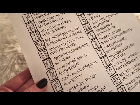 ASMR Tarot Card Cheat Sheet ❦ Soft Spoken with Sharpie