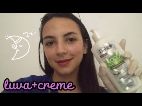 ASMR- Luva látex com creme relaxante😴