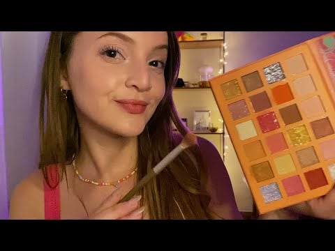 ASMR-TE MAQUIANDO DELICADAMENTE ATÉ VOCÊ DORMIR 😴