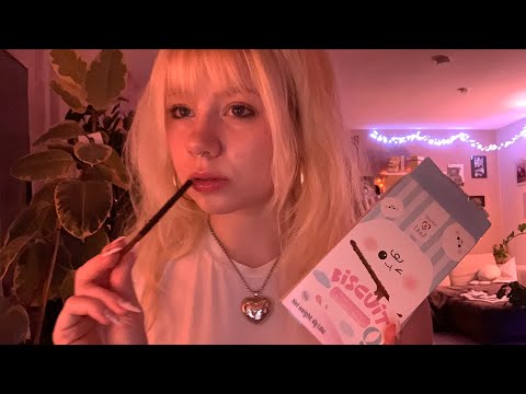 eating popping candy biscuits 🎆💜 ASMR