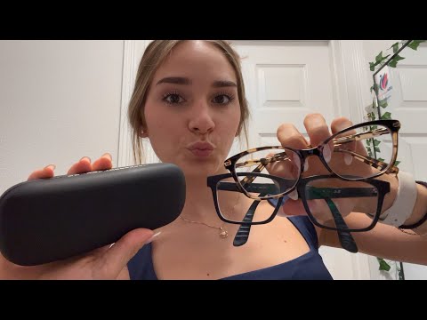 asmr trying your glasses appointment