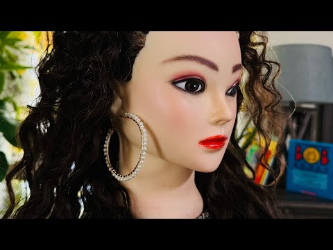 ASMR Hairstyling Inspired By Selena Quintanilla | Haft Up Hair Poof Hair Style - Finishing Touches 😝