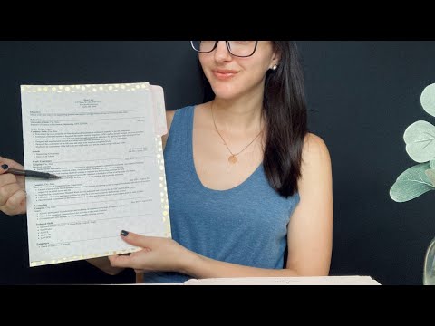 ASMR Career Counselor Roleplay l Soft Spoken, Personal Attention