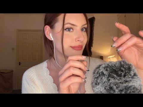 ASMR BRAIN MASSAGE 💆🏼‍♀️ Bare Mic Scratching, Foam Cover, Fluffy Cover, Close Whispers 🌙😴