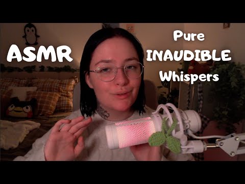 ASMR Soft Inaudible Whispering ONLY | super sleepy and tingly