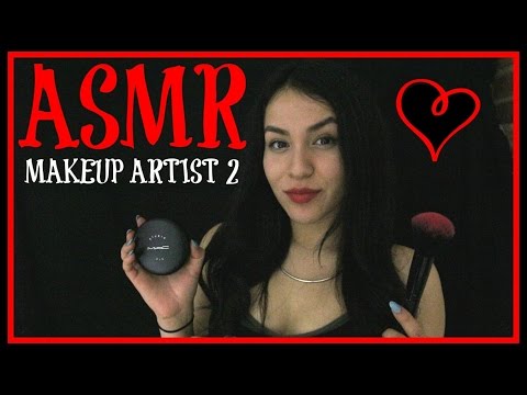 ASMR ♥︎ Makeup Artist Role Play 2 (Close Up Whispering, Camera Brushing, Personal Attention)