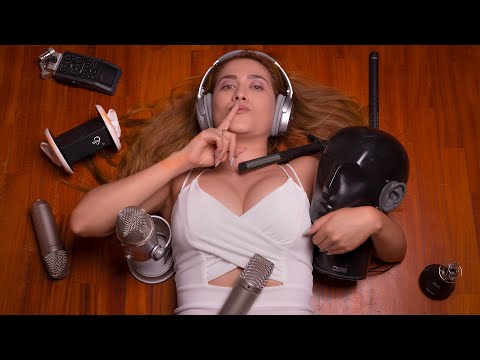 Asmr INTERACTIVO | TEST DE MICRÓFONOS | ¿Cuál es mejor para dormir?| ASMR Español | Asmr with Sasha