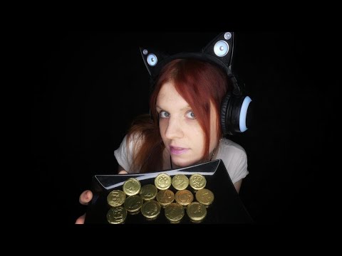 ASMR | Golden Candy Coins (No Talking) | Eating Sounds