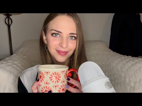 ASMR | Morning Chat 🧡 (close up, breathy whisper)