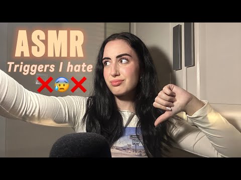 ASMR EN ESPAÑOL ~ TRIGGERS I HATE🤢❌😷 #asmr