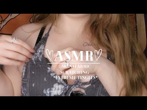 ASMR | Skin+Fabric Scratching with some hand sounds/movements