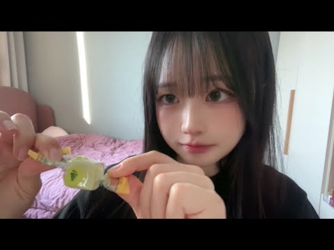 [No Talking] 코하쿠토 킨조젤리 먹방🍬 (비닐 팅글 + 쫀득한 씹는 소리) | Extreme Tingles: Kinjo Jelly Mukbang ASMR
