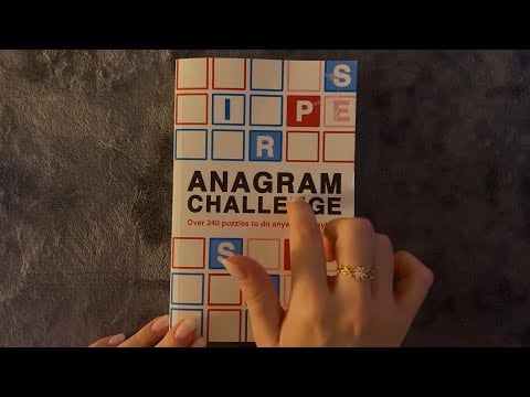 ASMR 😴 Anagram Puzzle | Clicky Whispers & Gentle Mouth Sounds ♥️