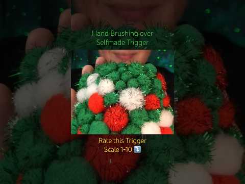 Hand Brushing over Selfmade Trigger 💚 (ASMR)