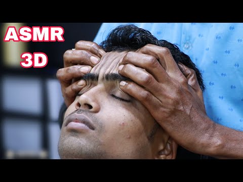 Rolling Comb Massage And Head Champi With Neck Cracking Massage ASMR By Uncle Barber