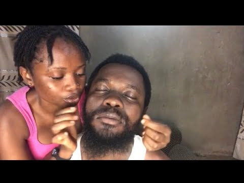 ASMR RELAXING FACE TOUCHING AND BEARD NITPICKING FOR DEEP SLEEP 😴 