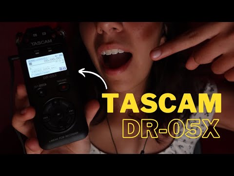 ASMR with the TASCAM DR-05X 🎙️(new microphone**😎)