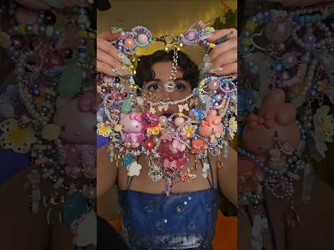 ASMR Final Boss of Necklaces 🌺 #asmr #statementjewelry #hellokitty