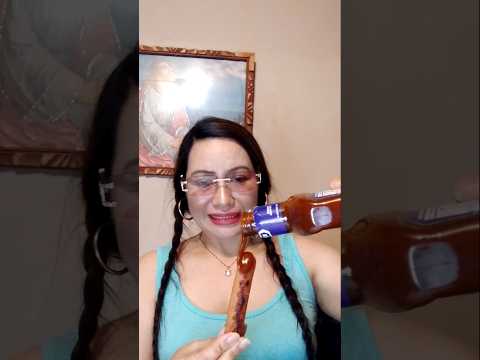 HOT DOG WITH BBQ SAUCE#shortsfeed #food #mukbang #everyone #eating #asmr #viral #foodie #tiktok