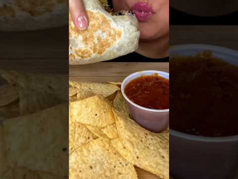 HUGE STUFFED BURRITO #asmr #burrito #foodie