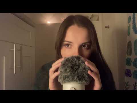 ASMR extremely tingly trigger words with mic scratching & tapping