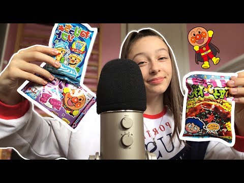 [ASMR] trying JAPANESE candy & snacks!(◠﹏◠✿)