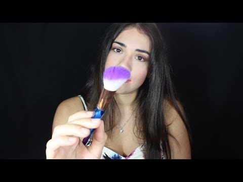 ASMR Pincéis na tela e sons c a boca - like like , tik tik, tuc tuc