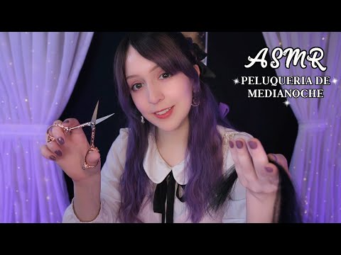 ⭐ASMR Peluquería de MEDIANOCHE 🌃 [Sub] Corte, Lavado, Masaje y Estilo en Soft Spoken