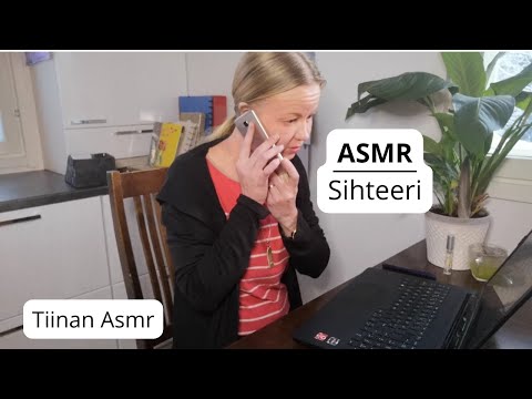 Asmr Suomi - Päiväni sihteerinä - tietokoneen naputtelua, korttiääniä, paperien selaamista