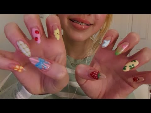 ASMR over-explaining my new nails! 🌷