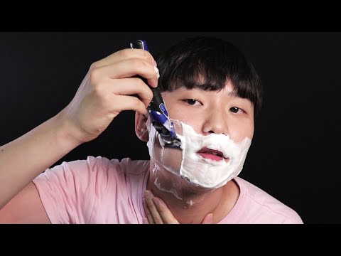 ASMR 면도하는 남자 / Korean Male Shaving ASMR