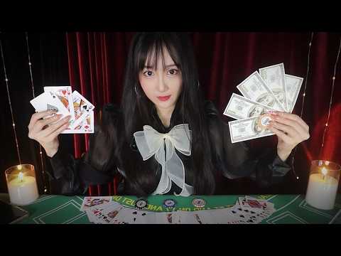 ASMR Late Night Blackjack Dealer at a 5-Star✨Casino Hotel ♥ ♠ ♦ ♣