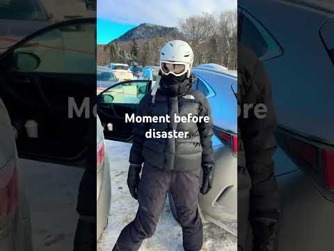 Ended up in a ditch 💔 #asmr #skiingforbeginners #explorepage