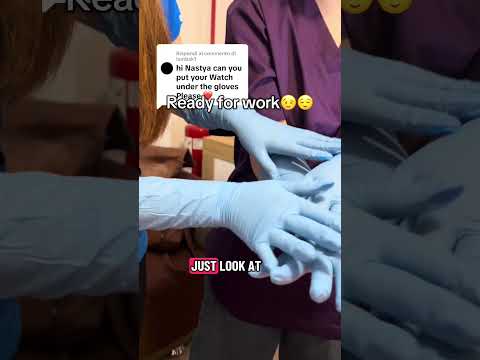 2 nurses ready to start the examination #medicalexam #latexgloves #surgicalgloves