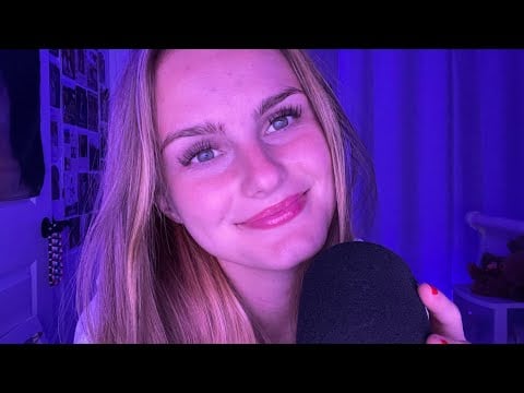 asmr mic + face scratching with scattered mouth sounds